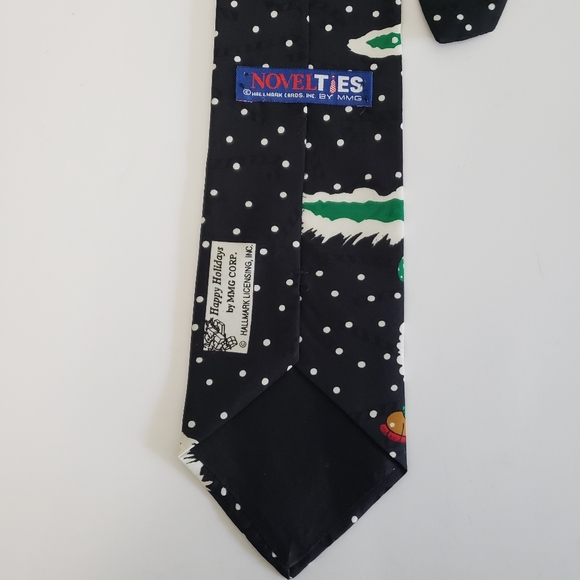 Hallmark Happy Holidays Santa & Reindeer Playing Golf Tie by MMG Party Work - Picture 4 of 7